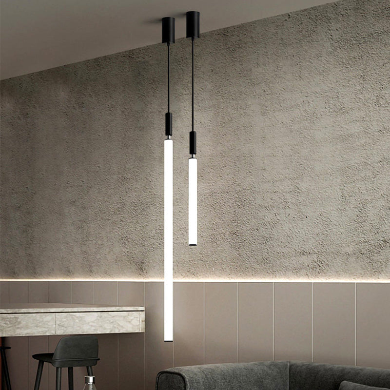 Suspension LED à bande en acrylique et aluminium moderne minimaliste pour chevet 