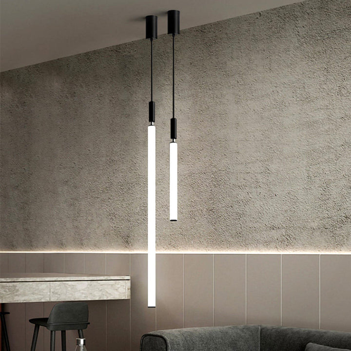 Suspension LED à bande en acrylique et aluminium moderne minimaliste pour chevet 