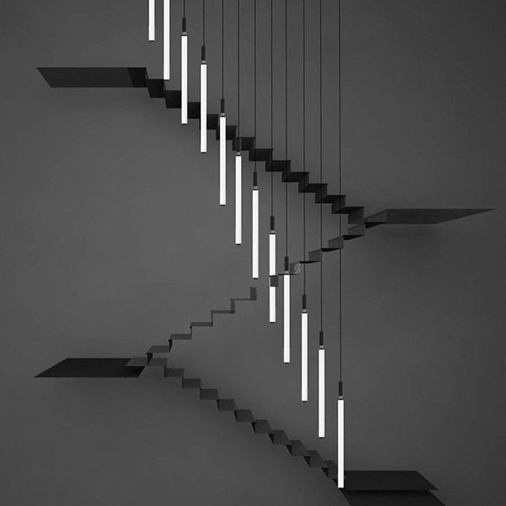 Suspension LED à bande en acrylique et aluminium moderne minimaliste pour chevet 