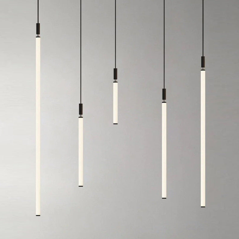 Suspension LED à bande en acrylique et aluminium moderne minimaliste pour chevet 