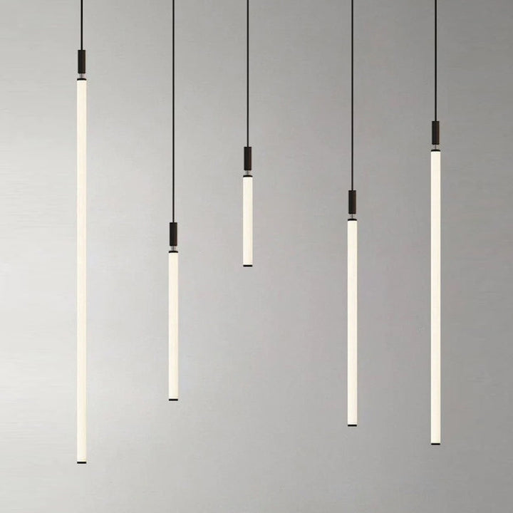 Suspension LED à bande en acrylique et aluminium moderne minimaliste pour chevet 