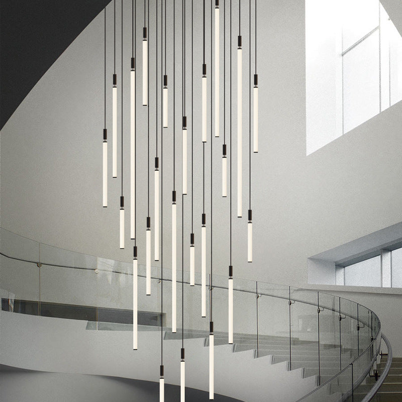 Suspension LED à bande en acrylique et aluminium moderne minimaliste pour chevet 