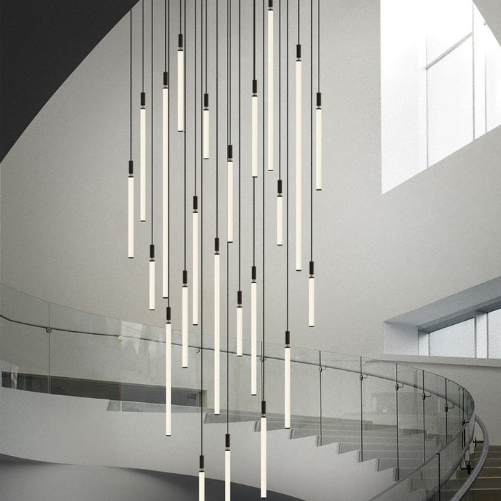 Suspension LED à bande en acrylique et aluminium moderne minimaliste pour chevet 