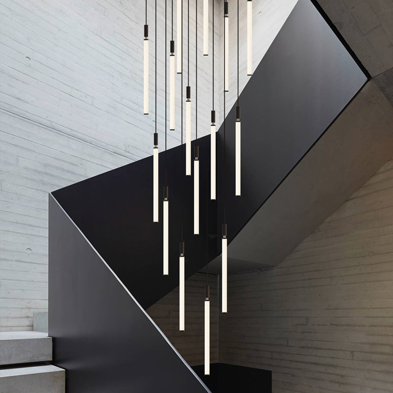 Suspension LED à bande en acrylique et aluminium moderne minimaliste pour chevet 