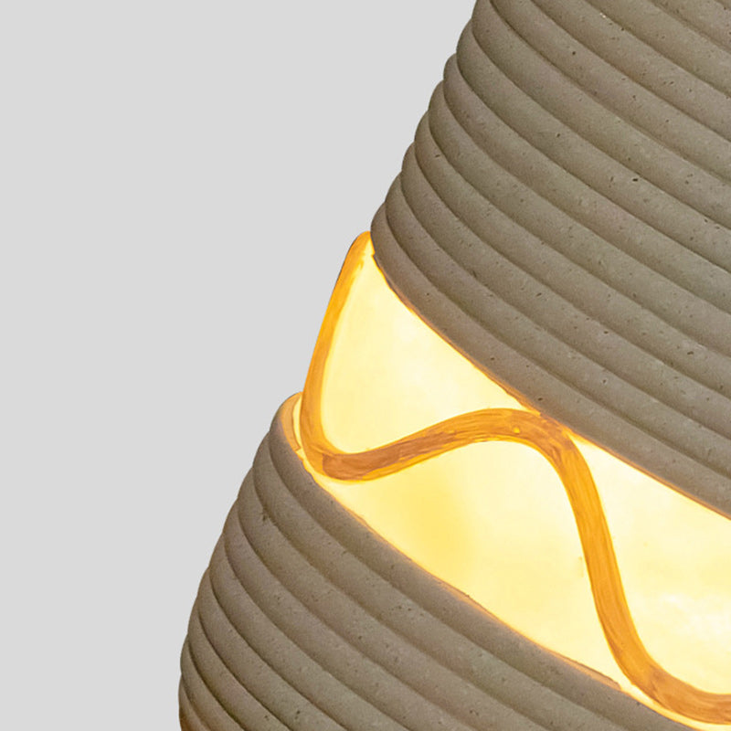 Éclairage paysager extérieur à LED en cylindre de résine solaire étanche traditionnel japonais pour jardin 