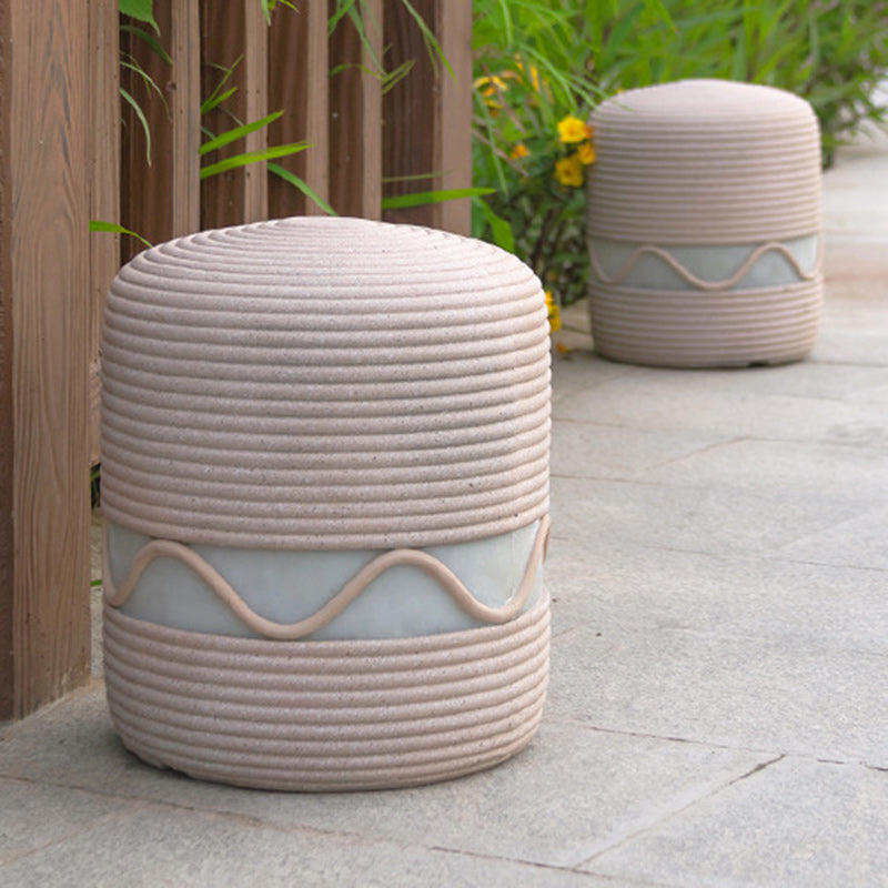 Éclairage paysager extérieur à LED en cylindre de résine solaire étanche traditionnel japonais pour jardin 