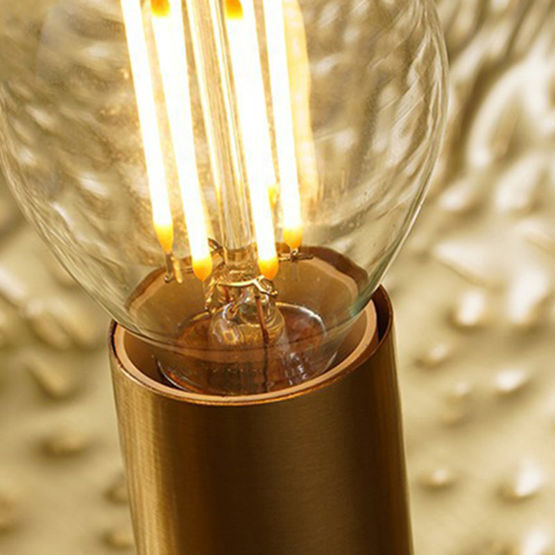 Suspension moderne en laiton à chapeau feuille de lotus symétrique à 1 lumière pour salon 