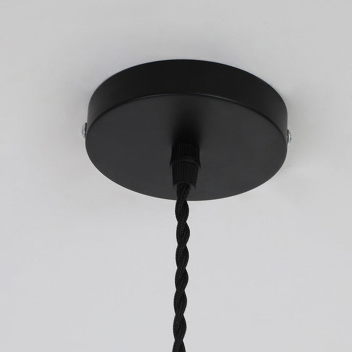 Lámpara colgante de 1 luz contemporánea nórdica de terrazo de latón cilíndrico redondo cónico para comedor 