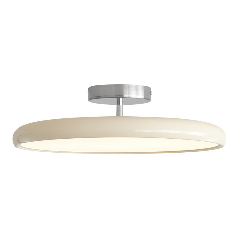 Moderne minimalistische Eisen Acryl Runde verstellbare LED Semi-Flush Mount Deckenleuchte für Schlafzimmer 
