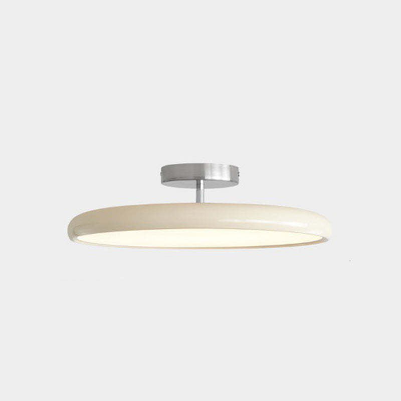 Moderne minimalistische Eisen Acryl Runde verstellbare LED Semi-Flush Mount Deckenleuchte für Schlafzimmer 