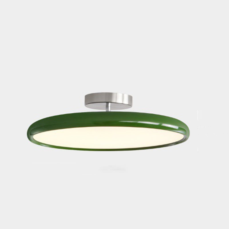 Moderne minimalistische Eisen Acryl Runde verstellbare LED Semi-Flush Mount Deckenleuchte für Schlafzimmer 