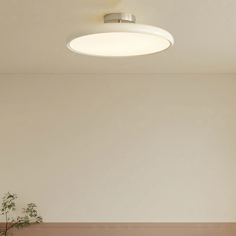 Moderne minimalistische Eisen Acryl Runde verstellbare LED Semi-Flush Mount Deckenleuchte für Schlafzimmer 