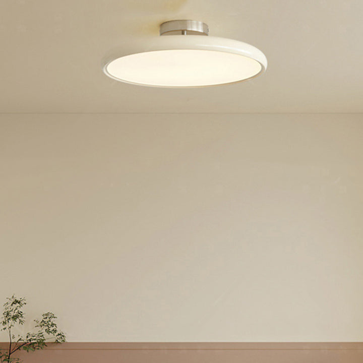 Moderne minimalistische Eisen Acryl Runde verstellbare LED Semi-Flush Mount Deckenleuchte für Schlafzimmer 