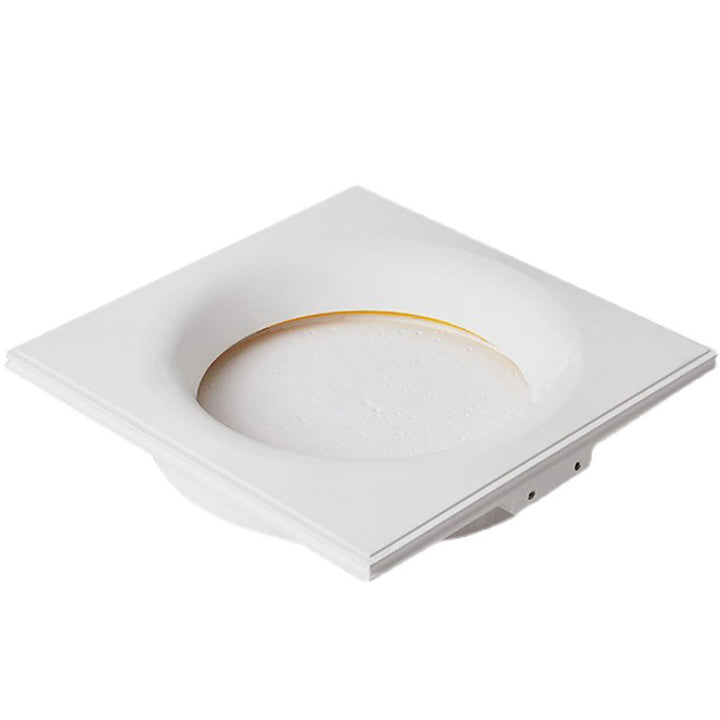 Moderne minimalistische Gips Runde Mond eingebettet LED Wandleuchte Lampe für Flur 