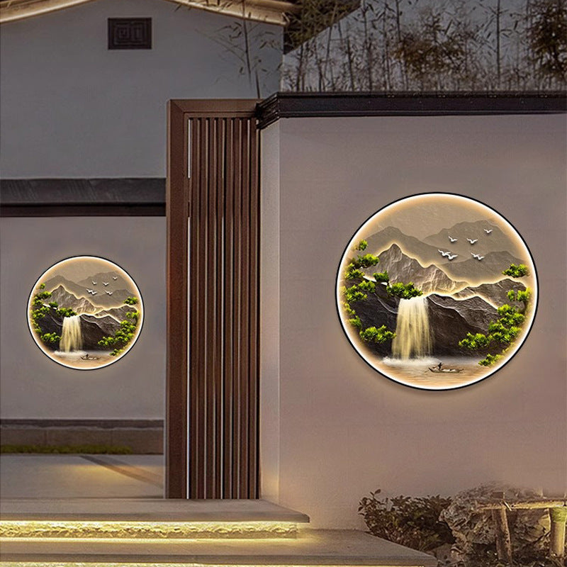 Applique Murale LED Ronde en Alliage d&