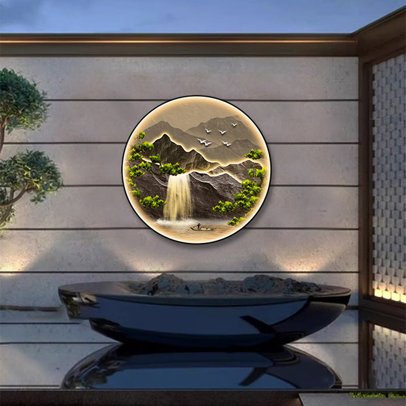 Applique Murale LED Ronde en Alliage d&
