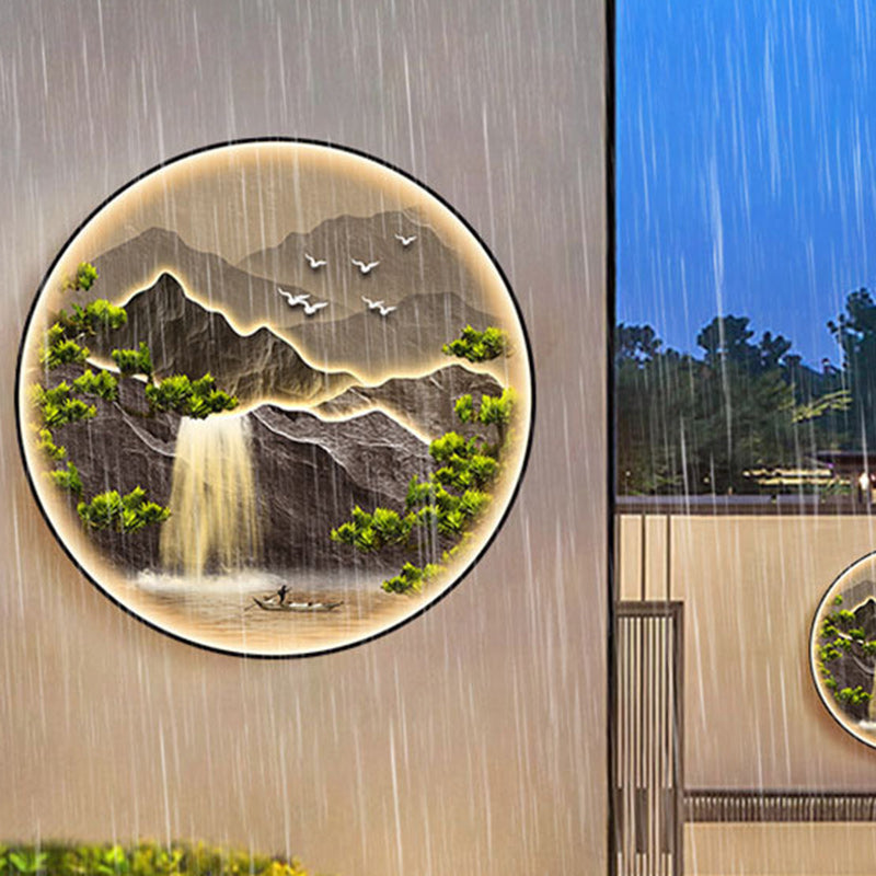 Applique Murale LED Ronde en Alliage d&