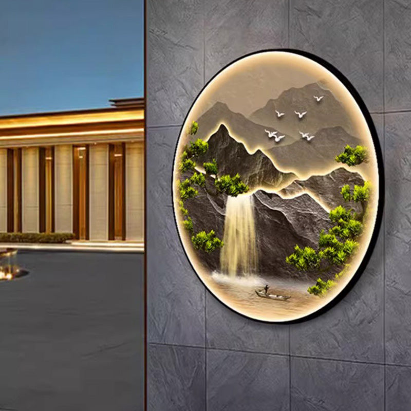 Applique Murale LED Ronde en Alliage d&