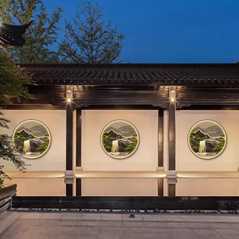Applique Murale LED Ronde en Alliage d&