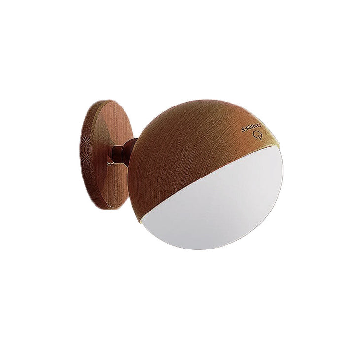 Moderne Einfachheit Holz ABS Ball Drehbare Wiederaufladbare LED Wand Leuchte Lampe Für 