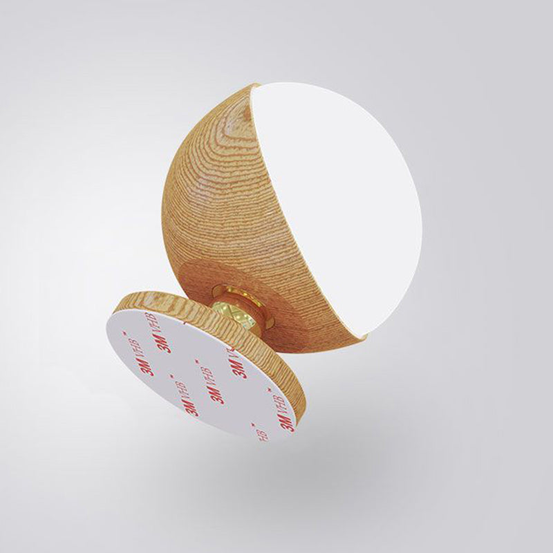 Moderne Einfachheit Holz ABS Ball Drehbare Wiederaufladbare LED Wand Leuchte Lampe Für 