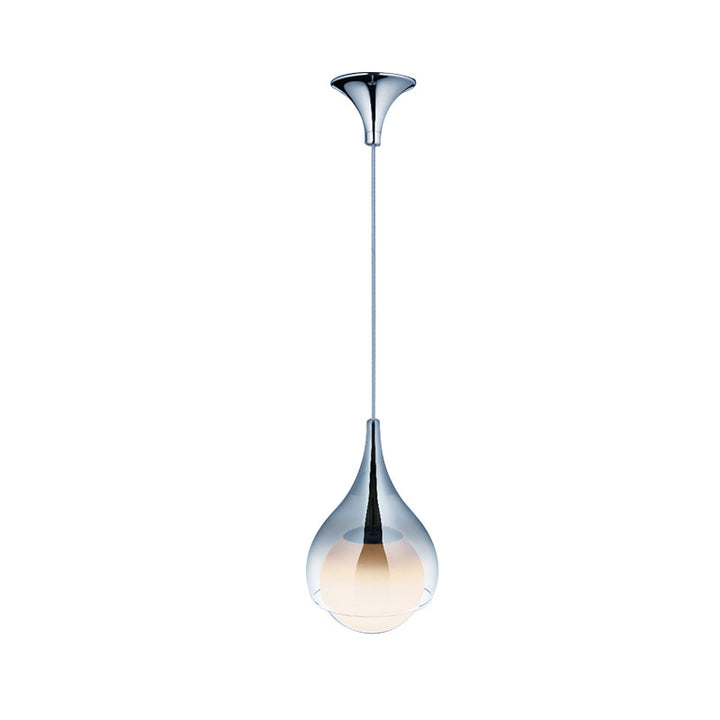 Moderne Einfachheit Glas Eisen Ball Drop 1-Licht Pendelleuchte für Nachttisch 