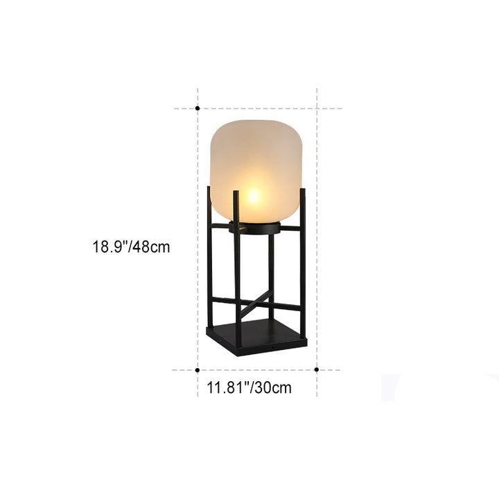 Moderne Einfachheit Solar wasserdichte Zylinder Edelstahl Acryl LED Stehlampe für Terrasse im Freien 