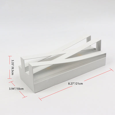 Contemporary Creative Iron Rectangular Up And Down LED Wall Sconce Lamp For Hallway