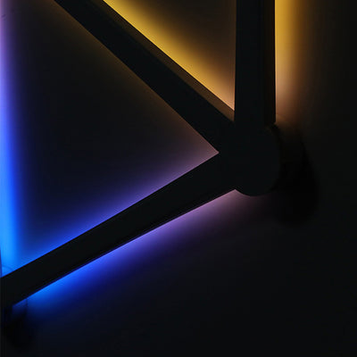 مصباح حائط عصري بسيط بتقنية RGB LED مزين بشريط ABS لغرفة النوم 