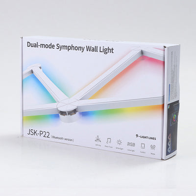 مصباح حائط عصري بسيط بتقنية RGB LED مزين بشريط ABS لغرفة النوم 