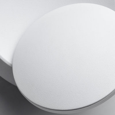 Applique murale LED rotative ronde Eclipse en fer nordique contemporain pour chevet 