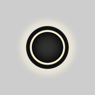 Applique murale LED rotative ronde Eclipse en fer nordique contemporain pour chevet 