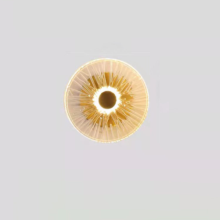 Moderne Mid-century Eisen Glas Runde Streak Lotus Blatt LED Wand Leuchte Lampe Für Wohnzimmer 