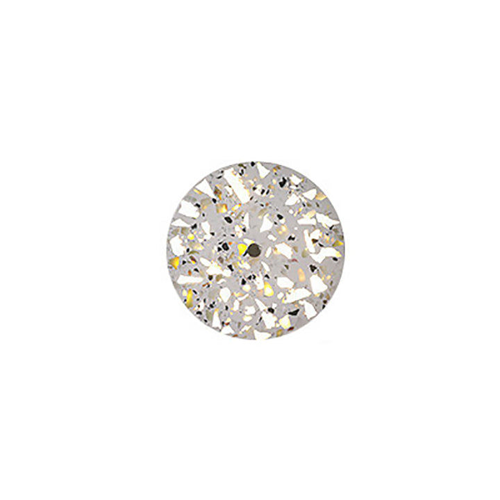 Zeitgenössische skandinavische Metallterrazzo-runde LED-Wandleuchte für Wohnzimmer 