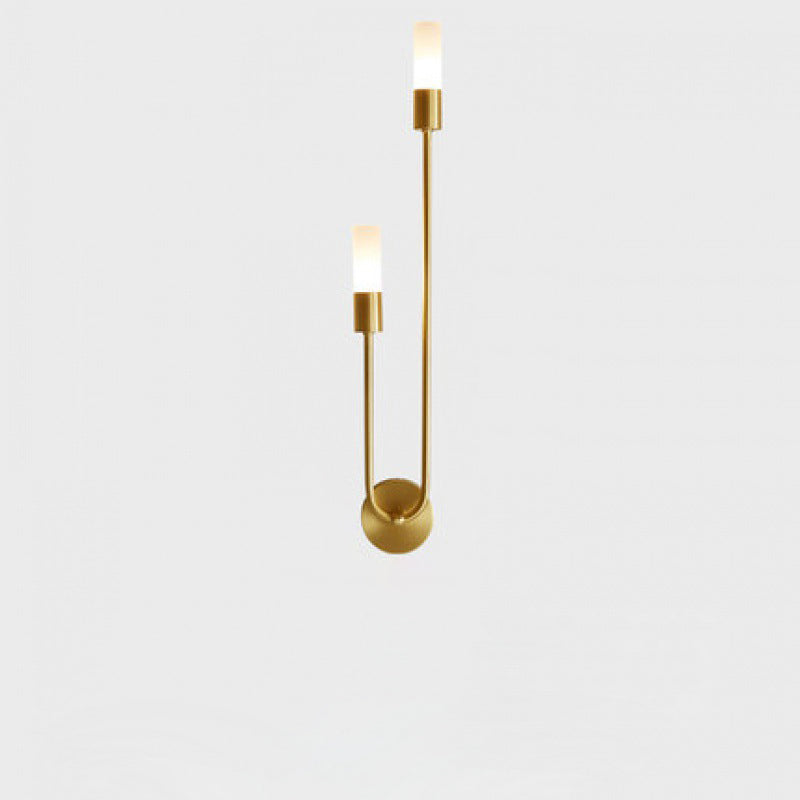 Moderne Einfachheit Eisen Acryl Lange Rohr Streifen 2-Licht Wand Leuchte Lampe Für Nacht 