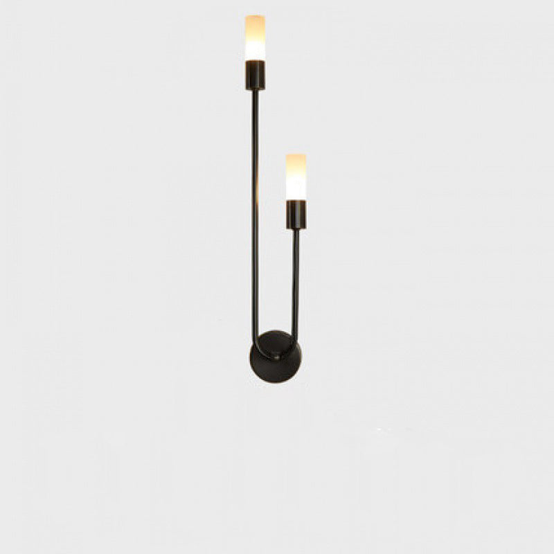 Moderne Einfachheit Eisen Acryl Lange Rohr Streifen 2-Licht Wand Leuchte Lampe Für Nacht 