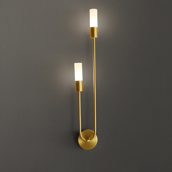 Moderne Einfachheit Eisen Acryl Lange Rohr Streifen 2-Licht Wand Leuchte Lampe Für Nacht 