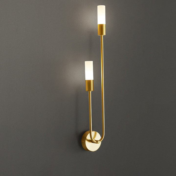 Moderne Einfachheit Eisen Acryl Lange Rohr Streifen 2-Licht Wand Leuchte Lampe Für Nacht 