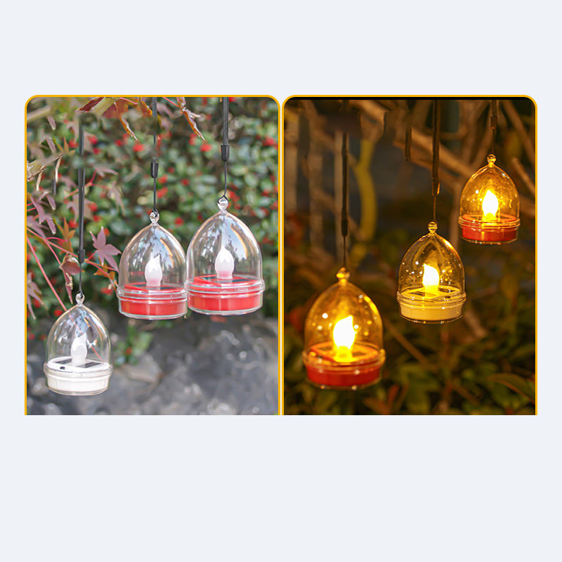 الإضاءة الخارجية للحديقة بتصميم بسيط حديث، شمعة دائرية LED على شكل قلب، مقاومة للماء، مصنوعة من السيليكا وABS تعمل بالطاقة الشمسية 