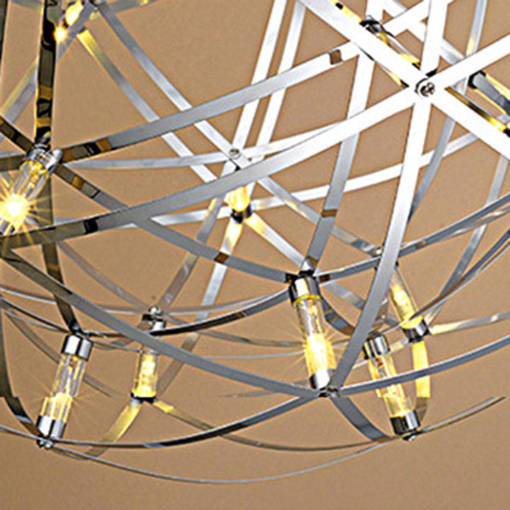Zeitgenössische Nordic Ball Löwenzahn Edelstahl LED Pendelleuchte Für Esszimmer 