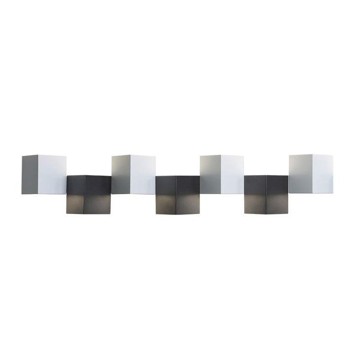 Applique murale LED moderne minimaliste en fer et acrylique, combinaison de blocs carrés pour salon 