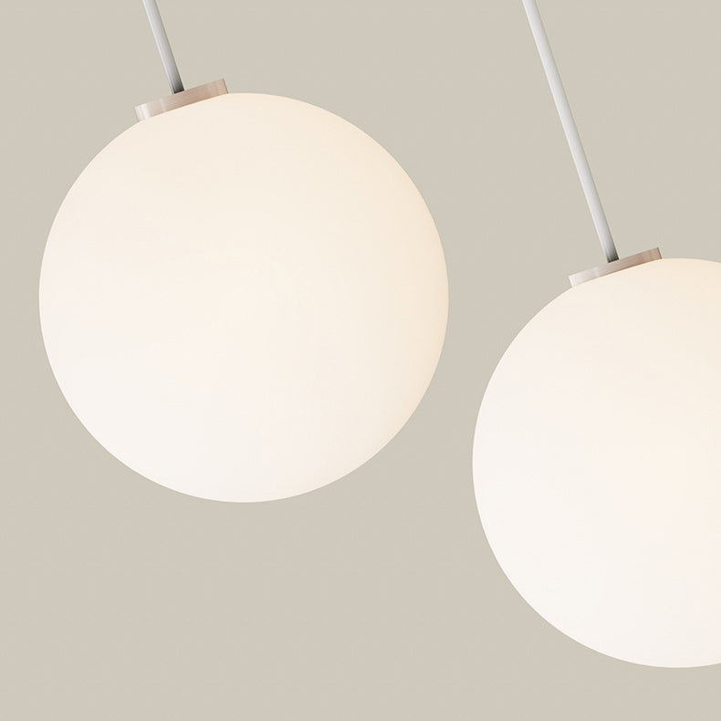 Plafonnier LED en fer nordique contemporain PE Cloud Round Ball pour chambre à coucher 