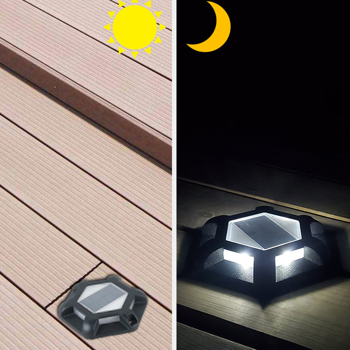 الإضاءة الحديثة البسيطة الشمسية المقاومة للماء من سبائك الألمنيوم PC سداسية LED المدفونة لإضاءة المناظر الطبيعية في الهواء الطلق للحديقة 