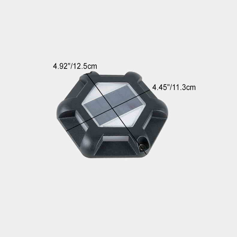 الإضاءة الحديثة البسيطة الشمسية المقاومة للماء من سبائك الألمنيوم PC سداسية LED المدفونة لإضاءة المناظر الطبيعية في الهواء الطلق للحديقة 