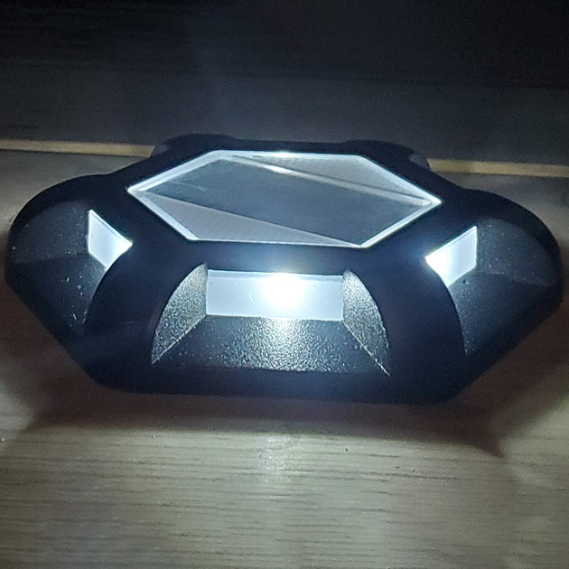الإضاءة الحديثة البسيطة الشمسية المقاومة للماء من سبائك الألمنيوم PC سداسية LED المدفونة لإضاءة المناظر الطبيعية في الهواء الطلق للحديقة 