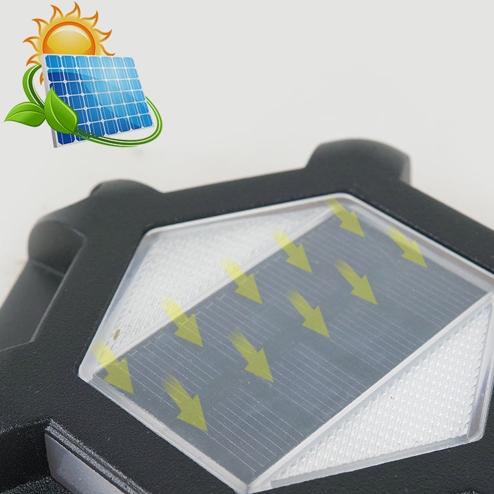 الإضاءة الحديثة البسيطة الشمسية المقاومة للماء من سبائك الألمنيوم PC سداسية LED المدفونة لإضاءة المناظر الطبيعية في الهواء الطلق للحديقة 