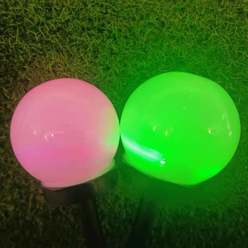إضاءة خارجية LED كروية ABS مقاومة للماء تعمل بالطاقة الشمسية بتصميم حديث بسيط للحدائق 