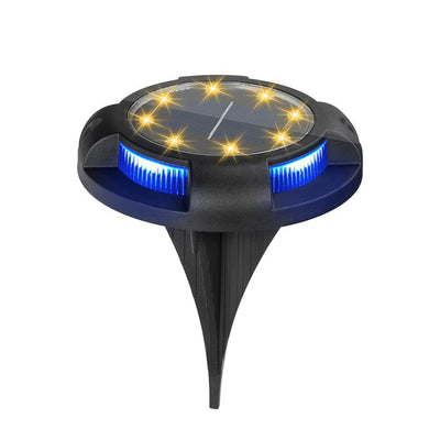 Éclairage paysager enterré à LED rond en PP PS étanche solaire créatif contemporain pour jardin 