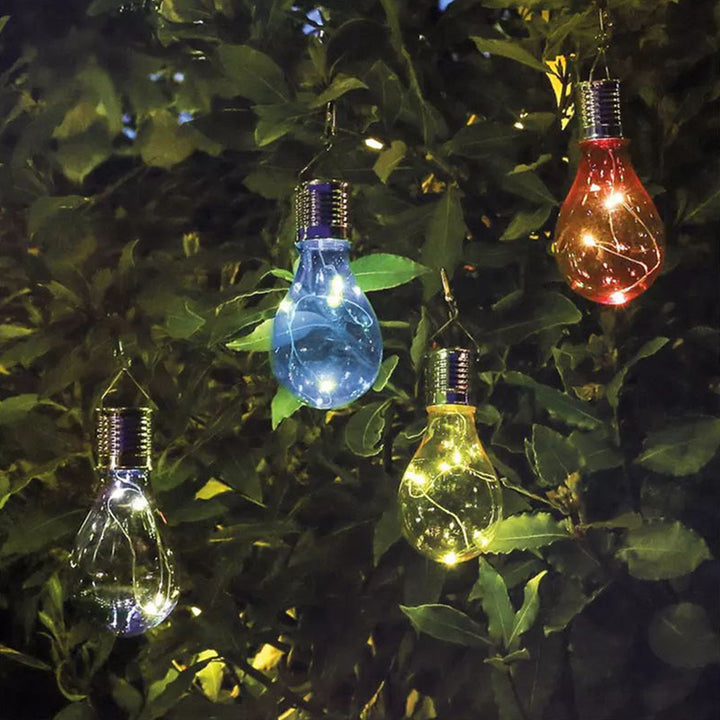 Éclairage paysager à LED moderne Art Déco solaire étanche en ABS avec fil de cuivre pour jardin 