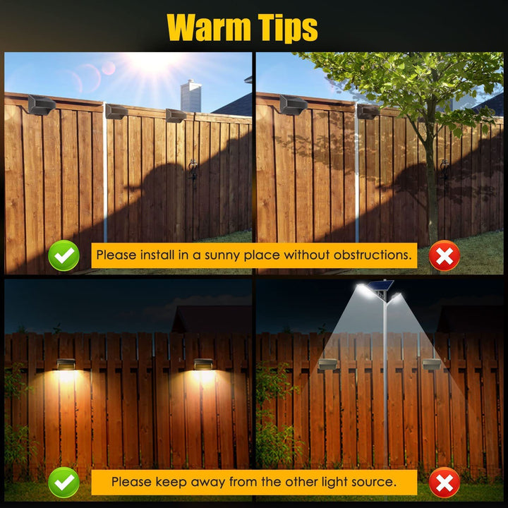 Lámpara de Aplique de Pared LED Rectangular de ABS PS Impermeable Solar de Simplicidad Moderna para Patio Exterior 